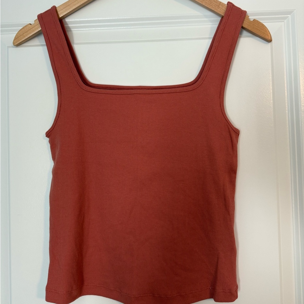 Old Navy Terracotta Square Neck Tank Top
